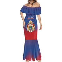 Personalized Second Empire of Haiti 1849-1859 Mermaid Dress Imperial Coat Of Arms Flag Style