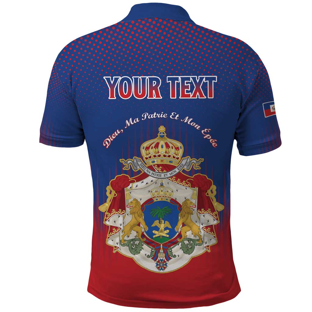 Personalized Second Empire of Haiti 1849-1859 Polo Shirt Imperial Coat Of Arms Flag Style