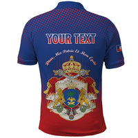 Personalized Second Empire of Haiti 1849-1859 Polo Shirt Imperial Coat Of Arms Flag Style
