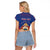 Personalized Second Empire of Haiti 1849-1859 Raglan Cropped T Shirt Imperial Coat Of Arms Flag Style