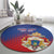 Personalized Second Empire of Haiti 1849-1859 Round Carpet Imperial Coat Of Arms Flag Style