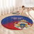 Personalized Second Empire of Haiti 1849-1859 Round Carpet Imperial Coat Of Arms Flag Style