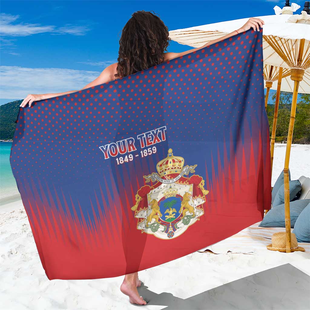 Personalized Second Empire of Haiti 1849-1859 Sarong Imperial Coat Of Arms Flag Style