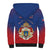 Personalized Second Empire of Haiti 1849-1859 Sherpa Hoodie Imperial Coat Of Arms Flag Style