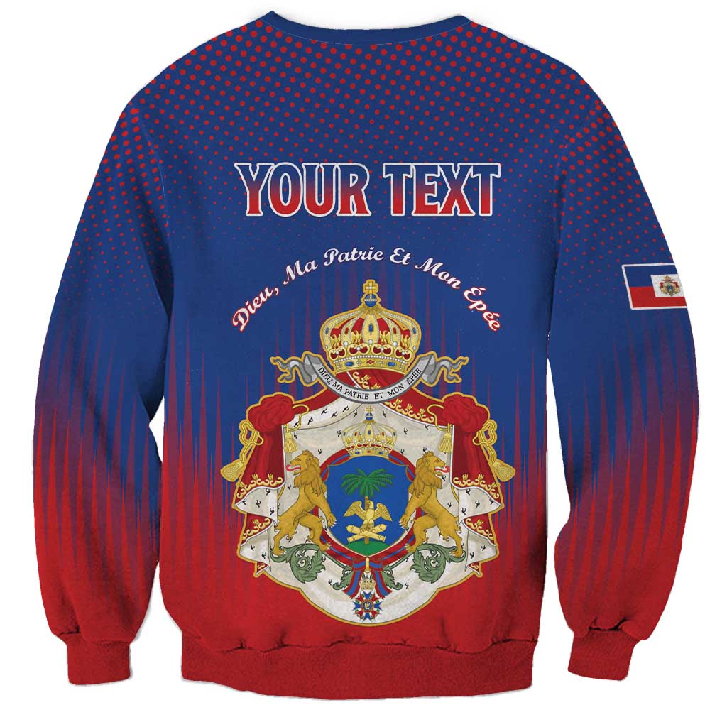 Personalized Second Empire of Haiti 1849-1859 Sweatshirt Imperial Coat Of Arms Flag Style