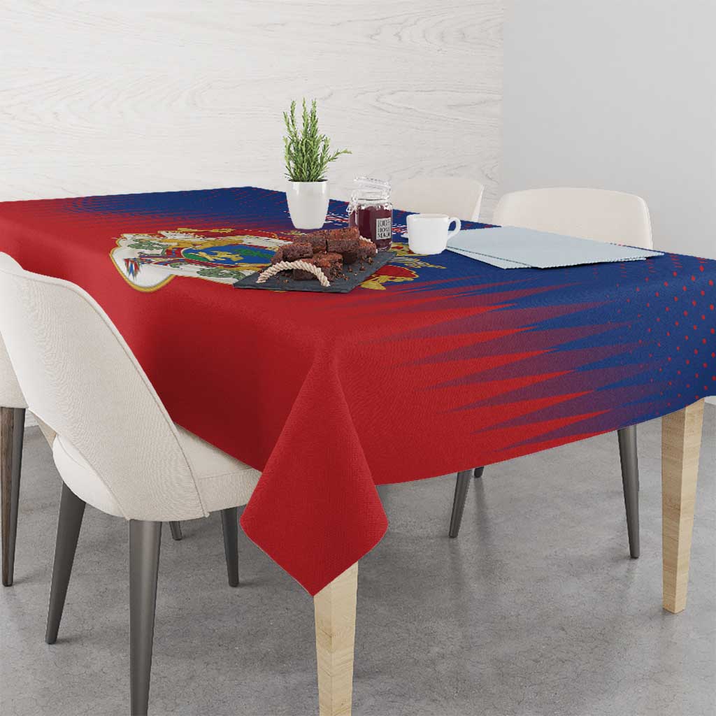 Personalized Second Empire of Haiti 1849-1859 Tablecloth Imperial Coat Of Arms Flag Style