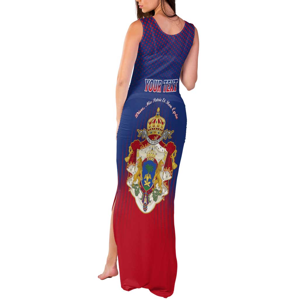 Personalized Second Empire of Haiti 1849-1859 Tank Maxi Dress Imperial Coat Of Arms Flag Style