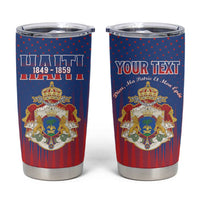 Personalized Second Empire of Haiti 1849-1859 Tumbler Cup Imperial Coat Of Arms Flag Style