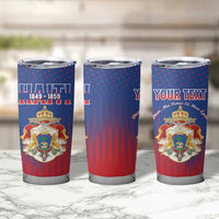 Personalized Second Empire of Haiti 1849-1859 Tumbler Cup Imperial Coat Of Arms Flag Style