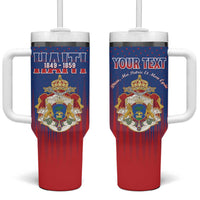 Personalized Second Empire of Haiti 1849-1859 Tumbler With Handle Imperial Coat Of Arms Flag Style