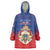 Personalized Second Empire of Haiti 1849-1859 Wearable Blanket Hoodie Imperial Coat Of Arms Flag Style