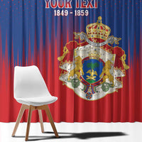 Personalized Second Empire of Haiti 1849-1859 Window Curtain Imperial Coat Of Arms Flag Style