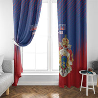 Personalized Second Empire of Haiti 1849-1859 Window Curtain Imperial Coat Of Arms Flag Style
