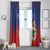 Personalized Second Empire of Haiti 1849-1859 Window Curtain Imperial Coat Of Arms Flag Style