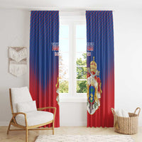 Personalized Second Empire of Haiti 1849-1859 Window Curtain Imperial Coat Of Arms Flag Style