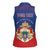 Personalized Second Empire of Haiti 1849-1859 Women Sleeveless Polo Shirt Imperial Coat Of Arms Flag Style
