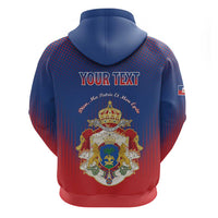 Personalized Second Empire of Haiti 1849-1859 Zip Hoodie Imperial Coat Of Arms Flag Style