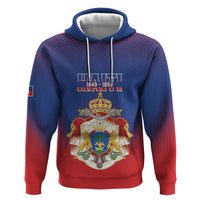 Personalized Second Empire of Haiti 1849-1859 Zip Hoodie Imperial Coat Of Arms Flag Style