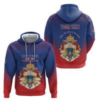 Personalized Second Empire of Haiti 1849-1859 Zip Hoodie Imperial Coat Of Arms Flag Style