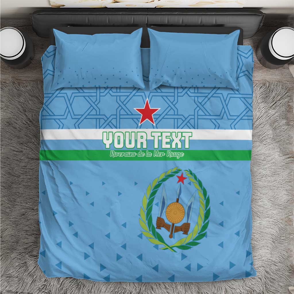 Custom Djibouti Football Bedding Set Come On Riverains de la Mer Rouge