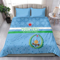 Custom Djibouti Football Bedding Set Come On Riverains de la Mer Rouge