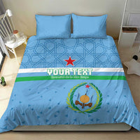 Custom Djibouti Football Bedding Set Come On Riverains de la Mer Rouge