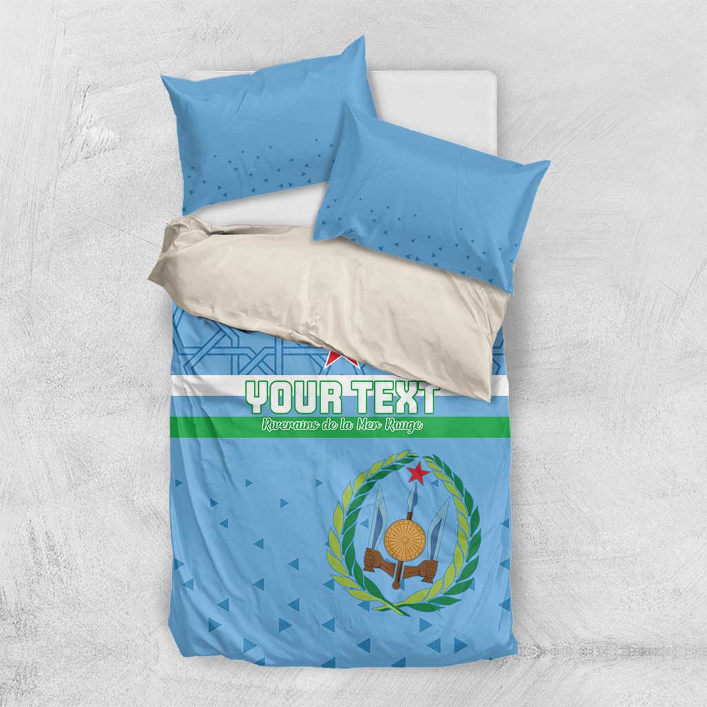 Custom Djibouti Football Bedding Set Come On Riverains de la Mer Rouge