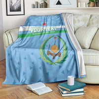 Custom Djibouti Football Blanket Come On Riverains de la Mer Rouge
