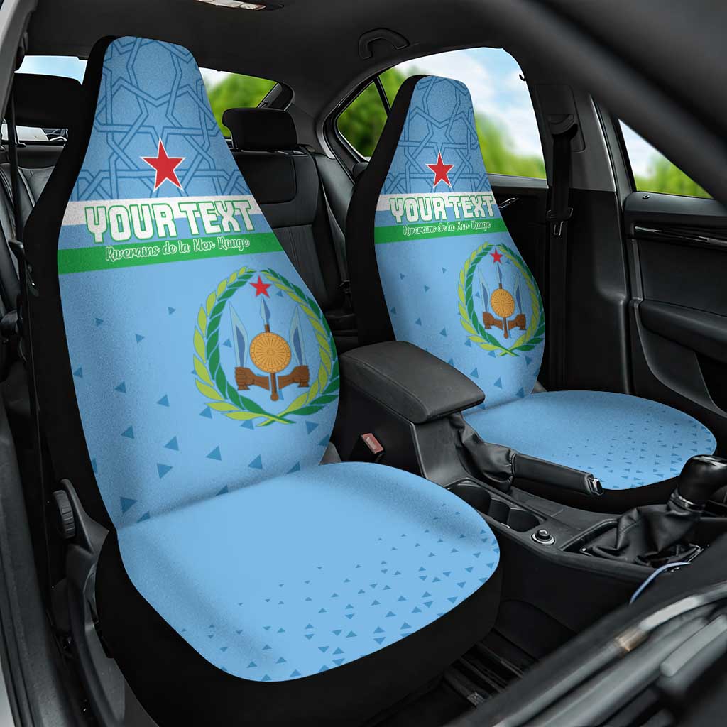 Custom Djibouti Football Car Seat Cover Come On Riverains de la Mer Rouge