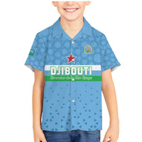 Custom Djibouti Football Family Matching Mermaid Dress and Hawaiian Shirt Come On Riverains de la Mer Rouge