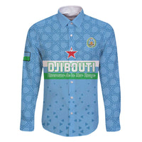 Custom Djibouti Football Family Matching Off The Shoulder Long Sleeve Dress and Hawaiian Shirt Come On Riverains de la Mer Rouge