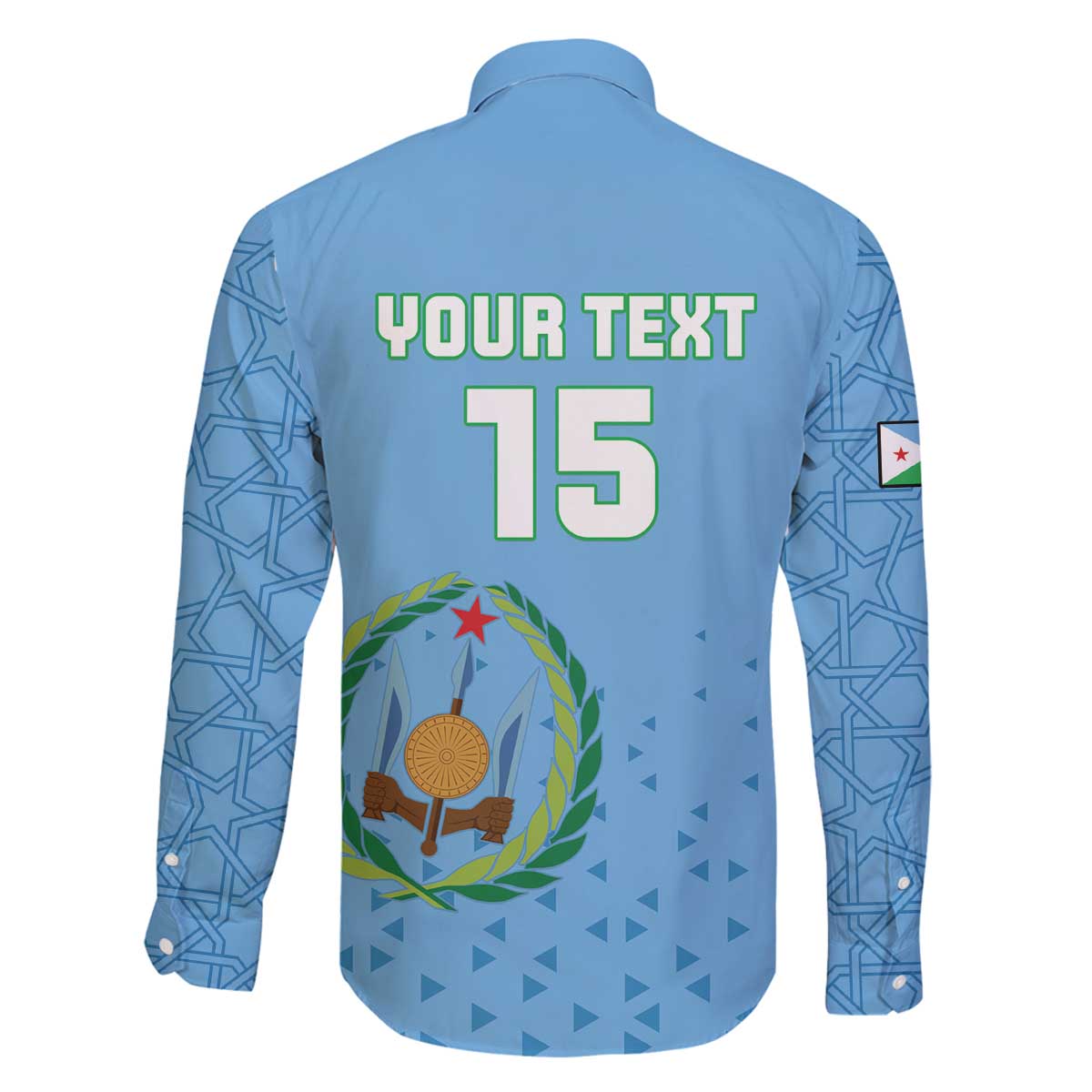 Custom Djibouti Football Family Matching Off The Shoulder Long Sleeve Dress and Hawaiian Shirt Come On Riverains de la Mer Rouge