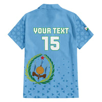 Custom Djibouti Football Family Matching Off Shoulder Maxi Dress and Hawaiian Shirt Come On Riverains de la Mer Rouge