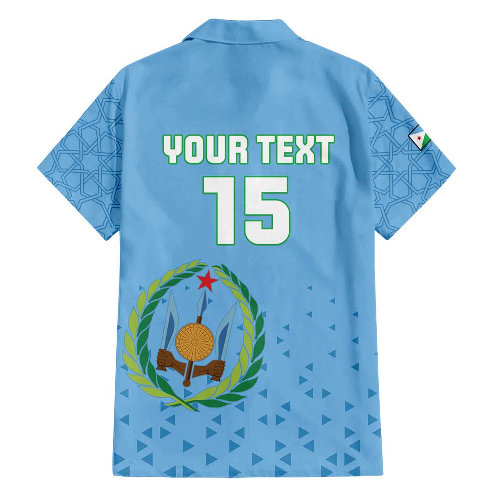 Custom Djibouti Football Family Matching Puletasi and Hawaiian Shirt Come On Riverains de la Mer Rouge