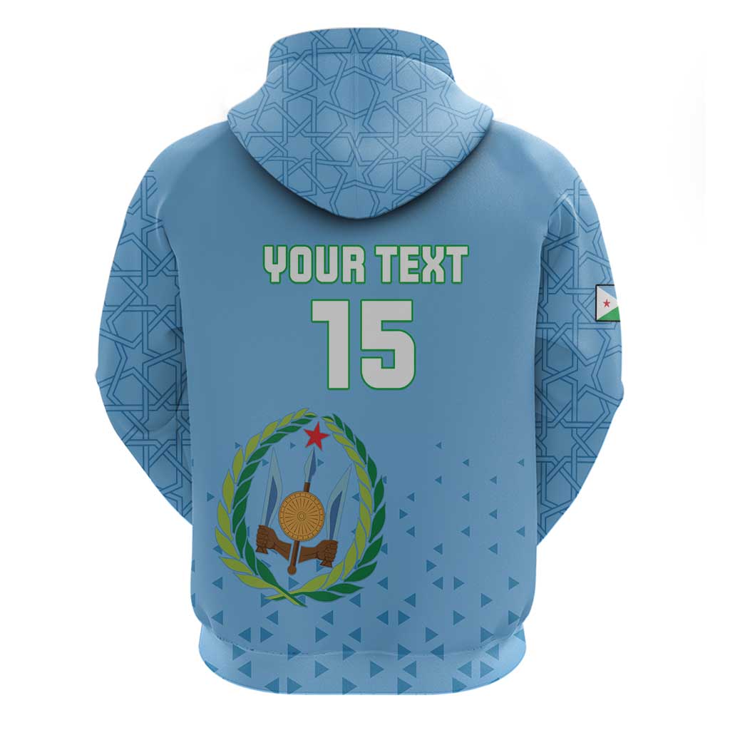 Custom Djibouti Football Hoodie Come On Riverains de la Mer Rouge