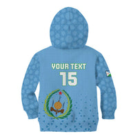 Custom Djibouti Football Kid Hoodie Come On Riverains de la Mer Rouge