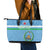 Custom Djibouti Football Leather Tote Bag Come On Riverains de la Mer Rouge