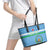 Custom Djibouti Football Leather Tote Bag Come On Riverains de la Mer Rouge