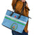 Custom Djibouti Football Leather Tote Bag Come On Riverains de la Mer Rouge