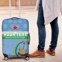 Custom Djibouti Football Luggage Cover Come On Riverains de la Mer Rouge