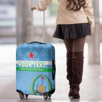 Custom Djibouti Football Luggage Cover Come On Riverains de la Mer Rouge