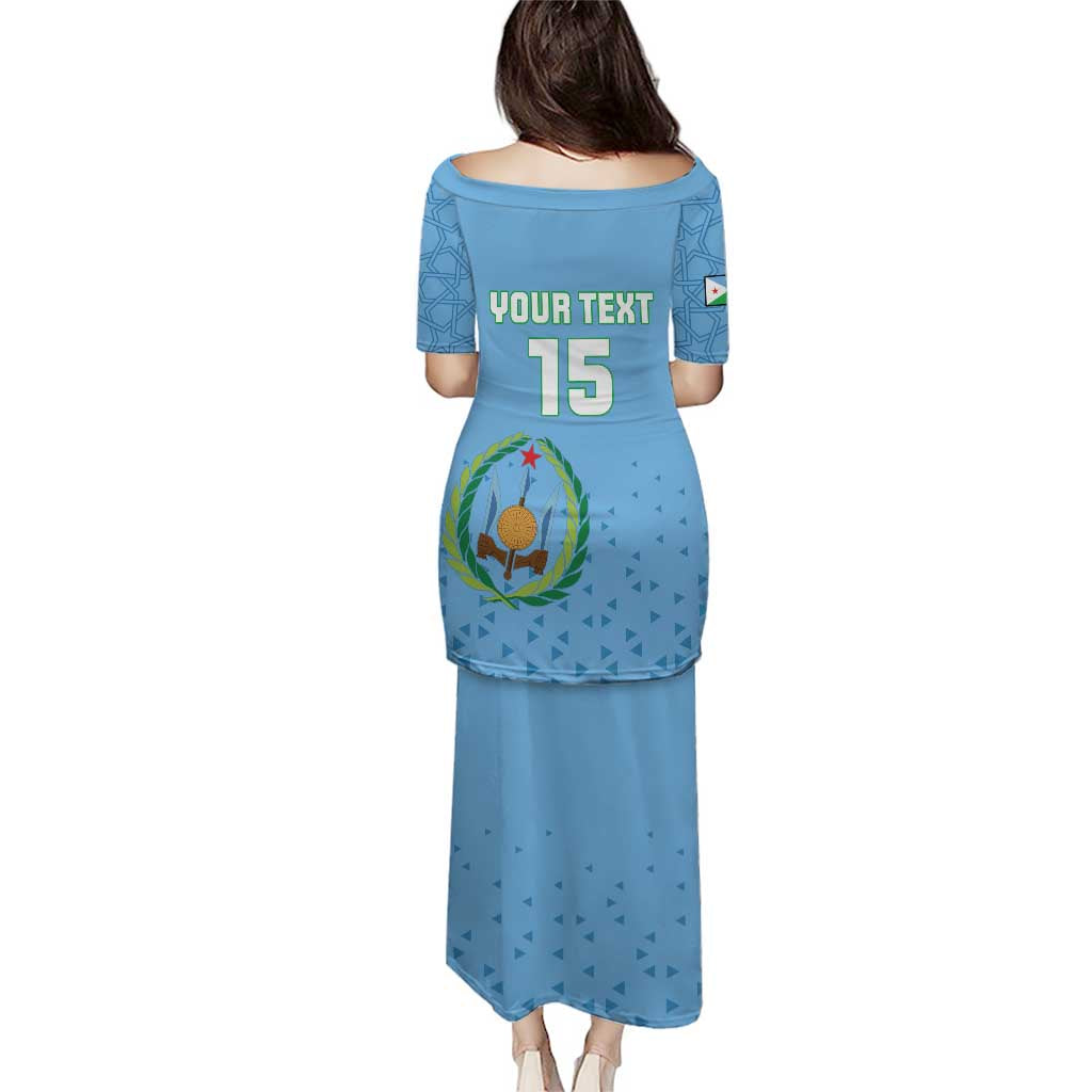 Custom Djibouti Football Puletasi Come On Riverains de la Mer Rouge