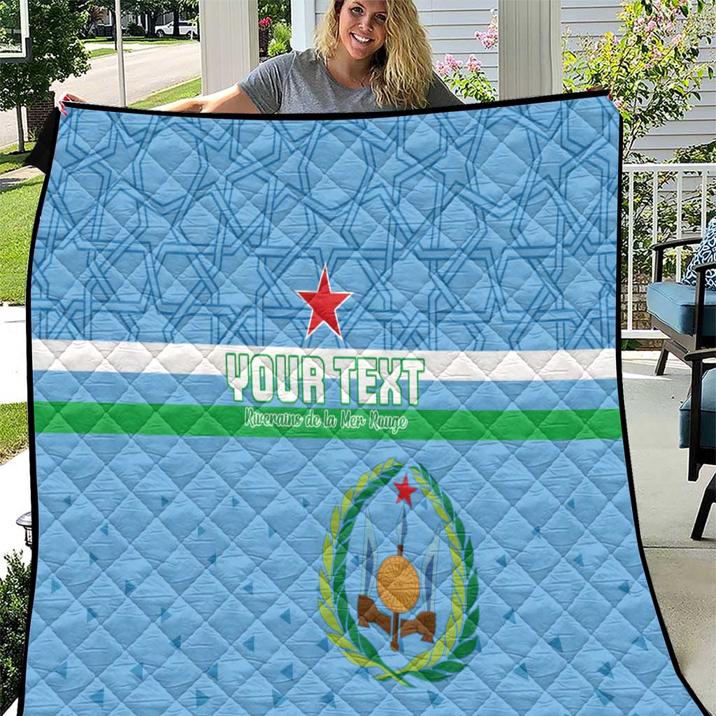 Custom Djibouti Football Quilt Come On Riverains de la Mer Rouge