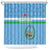 Custom Djibouti Football Shower Curtain Come On Riverains de la Mer Rouge