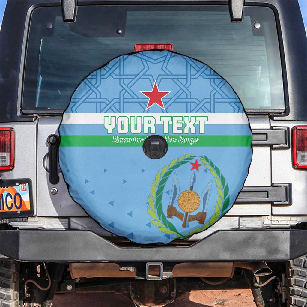 Custom Djibouti Football Spare Tire Cover Come On Riverains de la Mer Rouge