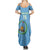 Custom Djibouti Football Summer Maxi Dress Come On Riverains de la Mer Rouge