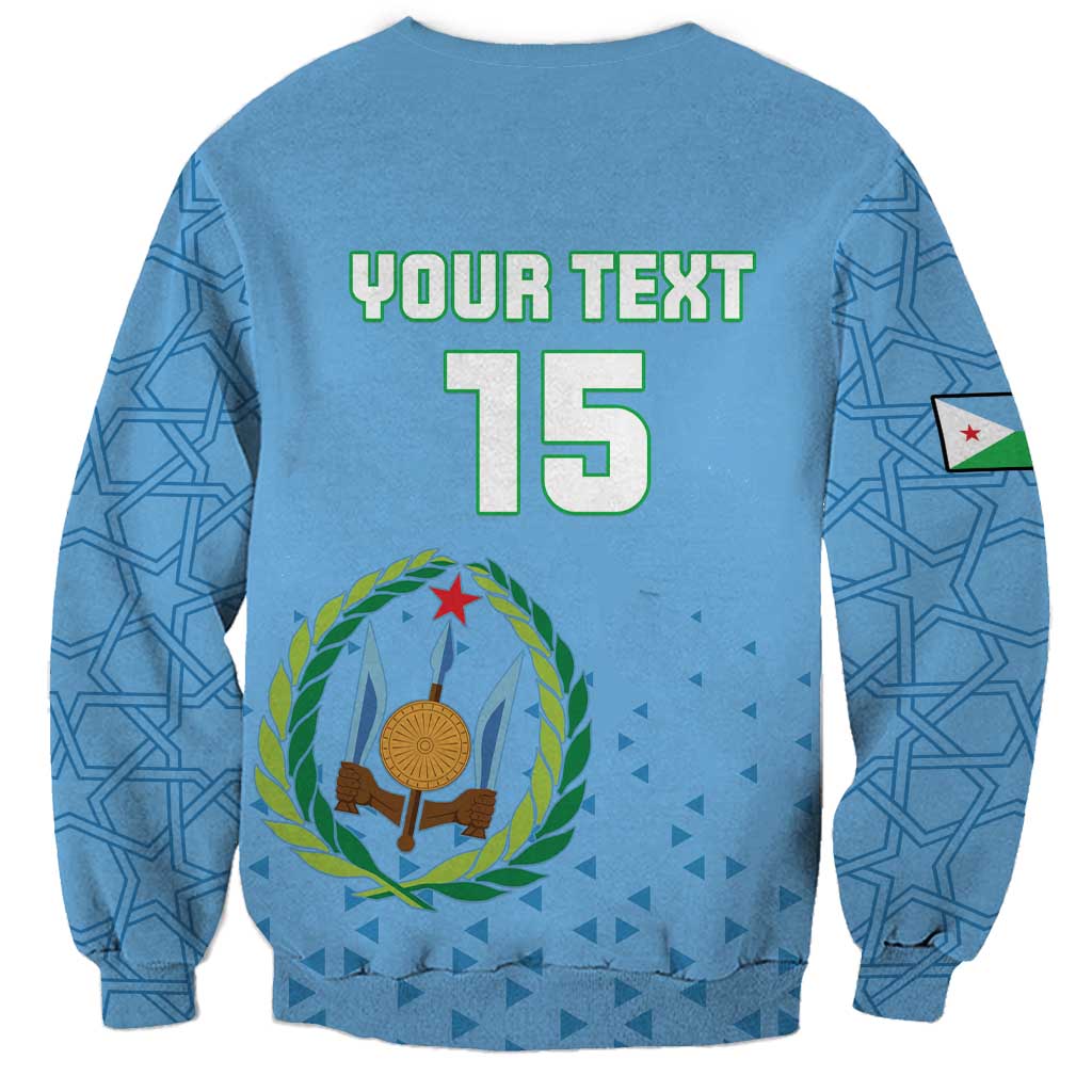 Custom Djibouti Football Sweatshirt Come On Riverains de la Mer Rouge