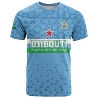 Custom Djibouti Football T Shirt Come On Riverains de la Mer Rouge