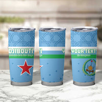 Custom Djibouti Football Tumbler Cup Come On Riverains de la Mer Rouge
