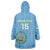 Custom Djibouti Football Wearable Blanket Hoodie Come On Riverains de la Mer Rouge